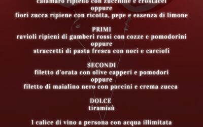 Menù San Valentino 2025